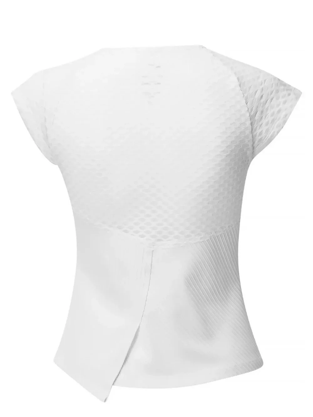 Nike Court Dri-FIT ADV Slam White Tennis Top Mesh Performance EUC M #2641